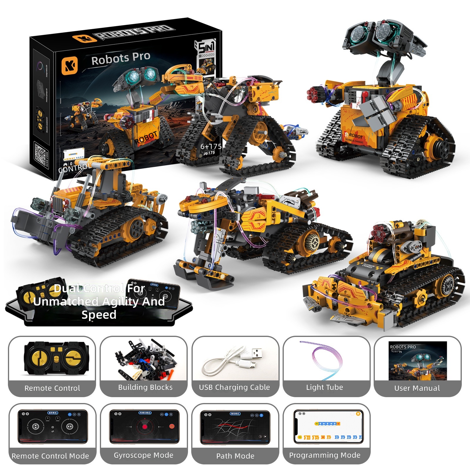 Five-variable programming lighting tile-force robot-k96175