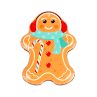 Ensemble de Noël personnalisé de la marque Hongli, comprenant des boîtes en fer blanc motif Bonhomme en pain d'épices, impression offset, matériaux recyclés, pour aliments