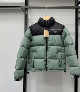 Nhà Máy Trực Tiếp Chất Lượng Hàng Đầu Áo Khoác Sang Trọng Hỗ Trợ Người Đàn Ông Thiết Kế Màu Đen Đội Mũ Trùm Đầu Ngắn Nóc Không Thấm Nước Áo Khoác Mùa Đông - Product Image 3