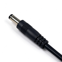 Câble d'alimentation mâle DC 5525 avec fiche OD 5.5, diamètre de la broche 2.5mm, 50cm, 22AWG pour LED, CCTV, adaptateurs secteur, enceintes intelligentes