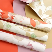 Papier d'emballage pour fleurs imperméable LUCIA 56*56cm, fournitures d'emballage pour bouquets, fournitures pour fleuristes pour la Saint-Valentin LF161383LF160729