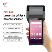 El más nuevo Android 12,0 6 pulgadas robusto PDAS 1D 2D escáner de código de barras Terminal de mano con lector biométrico de huellas dactilares en Stock