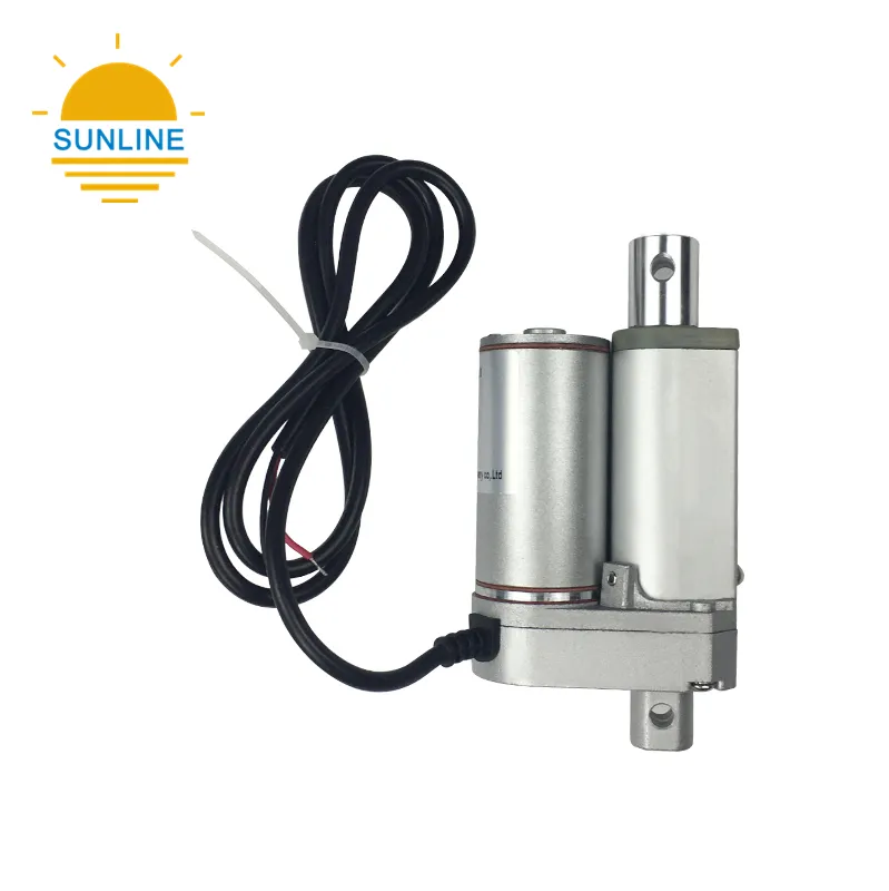 12V/24V/36V निविड़ अंधकार अच्छी गुणवत्ता बिजली के मिनी telescoping रैखिक actuator 12V