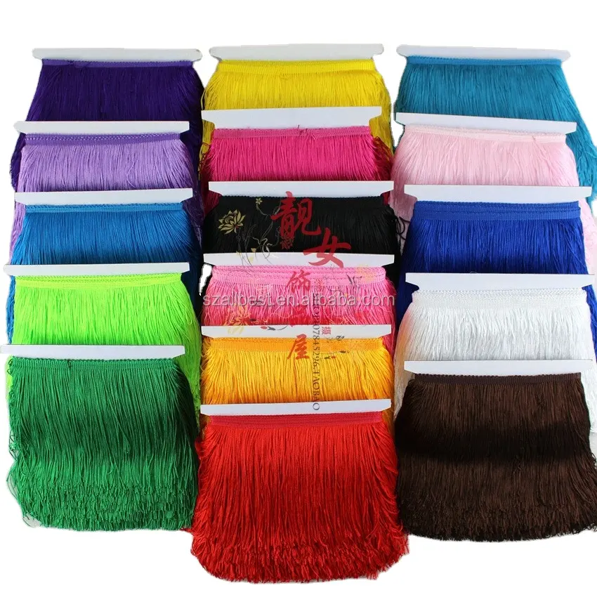 Promotional Price Italian Tassel Fringe for Dancing Dress fringe tassel