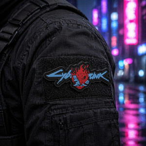 สต็อกพร้อมส่ง แผ่นแปะ PVC ลาย Cyberpunk รูปสามเหลี่ยม <span class=keywords><strong>3</strong></span> มิติ นูนแบบนิ่ม ยางยืดติดแบบ Hook and Loop ปรับแต่งได้ ตราสัญลักษณ์สร้างแรงบันดาลใจ - Product Image 2