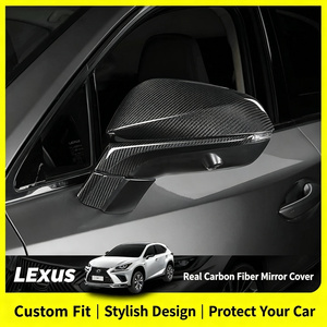 Hesheng Real Carbon Fiber <b>Door</b> <b>Mirror</b> Housing Side <b>Mirror</b> Cover for RX300 RX350h NX260-Easy Installation Auto Upgrade - Product Image 1