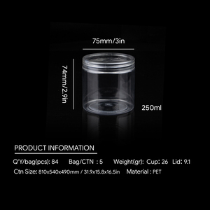 Kingwin bán buôn có thể tái chế <span class=keywords><strong>Pet</strong></span> rõ ràng thực phẩm lưu trữ lọ - Product Image 4