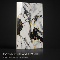 Panneau mural en PVC à effet marbre, durci aux UV, brillant, imperméable, avec impression de veines de marbre, découpe de précision, panneau rigide, pour usage hôtelier et domestique en Europe