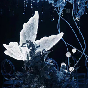 A-WL001-2 <b>Butterfly</b> Road Lead <b>Light</b> 110V 220V Decoration Pendant Wedding Scene Layout LED <b>butterfly</b> Lamp - Product Image 3