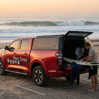Kanopi Truk Hardtop Desain Sayap Belakang Harga Pabrik, Kanopi Aluminium untuk Ford F150 Dodge Toyota Tacoma Hilux Camper Shell
