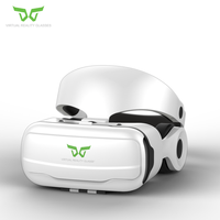 Casque VR mis à jour compatible avec iOS/Android, lunettes de réalité virtuelle 3D avec contrôleur, écouteurs, lunettes 3D réglables