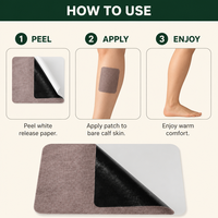 Patch Confort Jambes Soin Doux à l'Extrait Herbal 7cm*10cm Certifié CE OEM Marque Privée Faible MOQ Fournisseur en Gros Vrac Femmes Hommes
