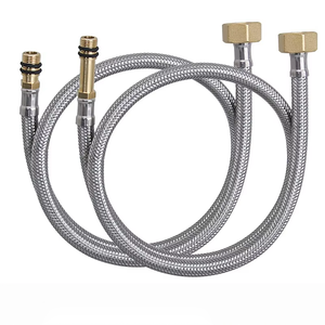 <span class=keywords><strong>Tuyau</strong></span> d'arrivée d'<span class=keywords><strong>eau</strong></span> en acier inoxydable pour robinet, flexibles d'arrivée d'<span class=keywords><strong>eau</strong></span> chaude et froide pour lavabos et éviers de cuisine, robinet pour lavabo de salle de bain - Product Image 3