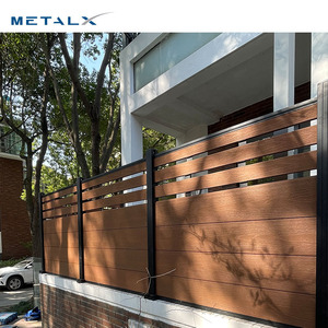 Système de clôture à lames composites en bois Offre Spéciale clôture de <span class=keywords><strong>jardin</strong></span> en bois <span class=keywords><strong>composite</strong></span> clôture en wpc avec revêtement - Product Image 4
