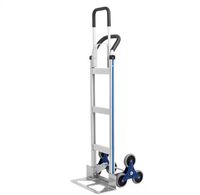Chariot en aluminium pliable à 6 roues le plus vendu Chariot à plate-forme d'escalier d'escalade avec support de personnalisation OEM