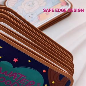 Livre de coloriage réutilisable pour enfants, jouet de dessin magique à l'eau, livre silencieux en EVA pour la maternelle et l'éducation précoce des bébés - Product Image 3
