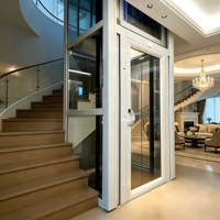 Ascenseur résidentiel moderne personnalisable avec capacité de 1 à 5 personnes, options de tension 110V/220V/380V
