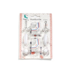 Lot de 8 épingles à <span class=keywords><strong>hijab</strong></span> de qualité supérieure, vente en gros directe usine, ensemble d'accessoires aimants et clips pour fixation d'écharpe - Product Image 6