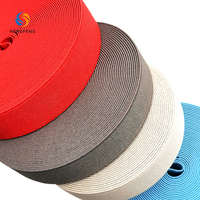 Sergé de couleur unie personnalisable 20-100mm Bande élastique en polyester haute ténacité durable et écologique