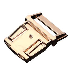 Metal Buckle Zinc Alloy Side Release Buckle For Bags Backpacks <b>Webbing</b> Durable Champagne Gold - Product Image 2