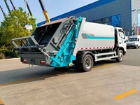 Camion compacteur de déchets Dongfeng, petit modèle 4x2, 10 m, diesel, boîte de vitesses manuelle, compression hydraulique