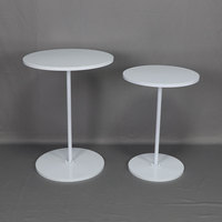 Table de cocktail ronde moderne et simple en métal de 80 cm de hauteur pour événements et fêtes