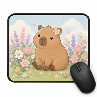 Vigreat Penjualan Terlaris Alas Mouse Besar Anime Dark Lolita Motif Kastil Bulan Ungu Tengah Malam dengan Renda Anti Selip untuk Meja Gaming