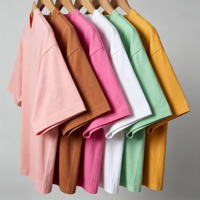 T-shirts en coton 100% de taille US, 230g, design uni décontracté, t-shirt oversize, taille plus, impression personnalisée du logo, vente en gros de t-shirts
