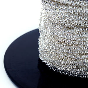 สร้อยเงินแท้ 925 แบบม้วน สำหรับผู้ชาย ขนาด 2 มม. ผลิตด้วยเครื่องจักร ขายส่ง - Product Image 4