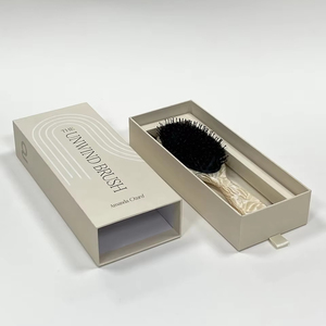 Phổ biến tùy chỉnh ngăn kéo phong cách sang trọng Lược giấy Bao bì hộp giá thấp bán buôn tóc bàn chải Hộp quà tặng với tay áo - Product Image 5