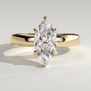 Anillo de compromiso con diamante de corte marquesa cultivado en laboratorio, en oferta, para mujer, joyería nupcial para bodas y aniversarios, disponible para la venta. - Product Image 1