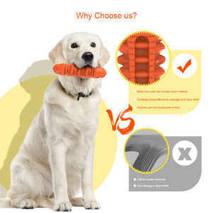 Jouets à mâcher pour chien en nylon écologiques indestructibles Jouet pour chien molaire résistant aux morsures de nettoyage des dents pour animaux de compagnie - Product Image 3