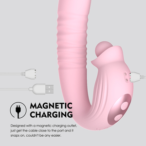 NOUVEAU Vibrateur détachable 4 en 1, rotatif et télescopique, stimulateur de point G, vibromasseur pour femmes, jouet sexuel - Product Image 3