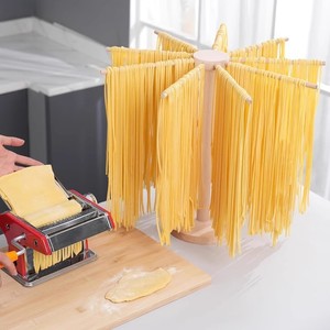 Égouttoir à pâtes en bois massif, détachable, pour le séchage des nouilles fraîches, idéal pour la maison - Product Image 1