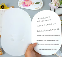 YZ DIY Kreative Trockenblumen-Grußkarten aus Duplexkarton für Campus- und Eltern-Kind-Sociales, Geschenkbox-Verpackung