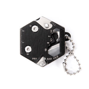 Taşınabilir endüstriyel sınıf paslanmaz çelik çok fonksiyonlu katlanır maket bıçağı Mini Hex sikke bıçak Combat savaş bıçağı - Product Image 5