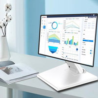 Support de moniteur blanc prend en charge les moniteurs de 7 à 23 pouces en stock support de base support de moniteur de matériel de repas