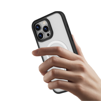 Coque de téléphone 2-en-1 en acrylique CK pour iPhone 18 17 Pro Max, transparente, imprimable, compatible avec la recharge sans fil, magnétique et amovible