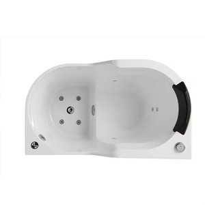SPA interior Jakuzi Mini bañera masaje de aire Whirlpool LED bañera pequeña de lujo para <span class=keywords><strong>1</strong></span> gente Fabricación de China precio bajo - Product Image 6