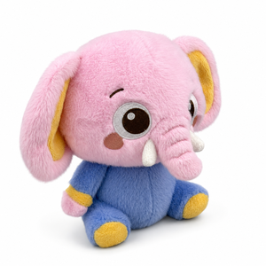 Peluche Éléphant Rose avec Grandes Oreilles et Rembourrage en Coton pour Filles, Compagnon de Sommeil, Cadeau d'Anniversaire, Poupée en Peluche Animale - Product Image 3