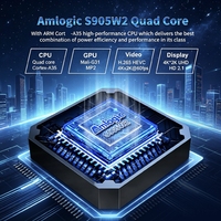 Boîtier TV intelligent Android X96 MINI sous Android 11, Amlogic S905W2 Quad Core A35, 1/2 Go + 8/16 Go, Wi-Fi 4K, Streaming 100M, Décodeur TV