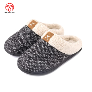 Bon marché Prix léger respirant anti-dérapant fourrure chaude chaussures d'intérieur pour dames hommes diapositives pour pantoufles pour la saison d'hiver - Product Image 5