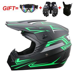 Nuevo Casco Integral de Motocicleta Todoterreno con Gafas, Máscara y Guantes, Diseño Deportivo y Moderno - Product Image 2