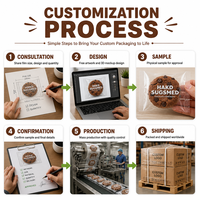Sacs en plastique transparents laminés personnalisés, de qualité alimentaire, thermoscellables, pour emballages individuels de biscuits et de bonbons