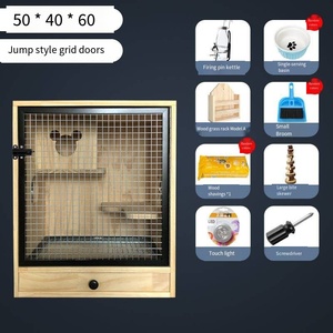 Jaula de gabinete de <span class=keywords><strong>Chinchilla</strong></span> de madera maciza Jaula de nido de hielo de Villa de madera - Product Image 3