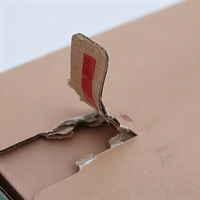 Boîte d'expédition de luxe réutilisable avec fermeture éclair et bande de déchirement, finition mate, logo personnalisé imprimé, en carton ondulé pour un déballage rapide