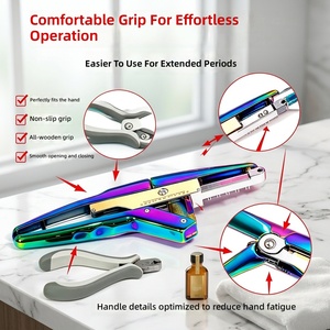 Nouvel ensemble d'outils de coiffure en alliage de <span class=keywords><strong>zinc</strong></span> de deuxième génération, avec <span class=keywords><strong>pince</strong></span> et fixation invisible pour cheveux, conception parallèle <span class=keywords><strong>à</strong></span> cinq brins pour - Product Image 3