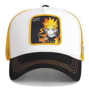 Casquette en maille respirante en coton brodée de dessins animés de ninja haut de gamme, 48-50 cm, pour hommes <span class=keywords><strong>et</strong></span> femmes, grande casquette de baseball en tissu - Product Image 1