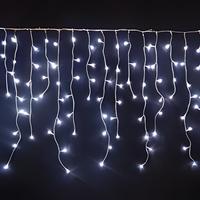 Cadena de luces LED de carámbano, decoraciones navideñas impermeables para interiores/exteriores, IP65 para vacaciones, bodas, borde de techo con Control remoto