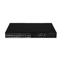 Commutateur réseau PoE+ géré H3C de couche 3 avec 28 ports Ethernet Gigabit, budget de 370 W et 8 ports SFP+ 10G en uplink